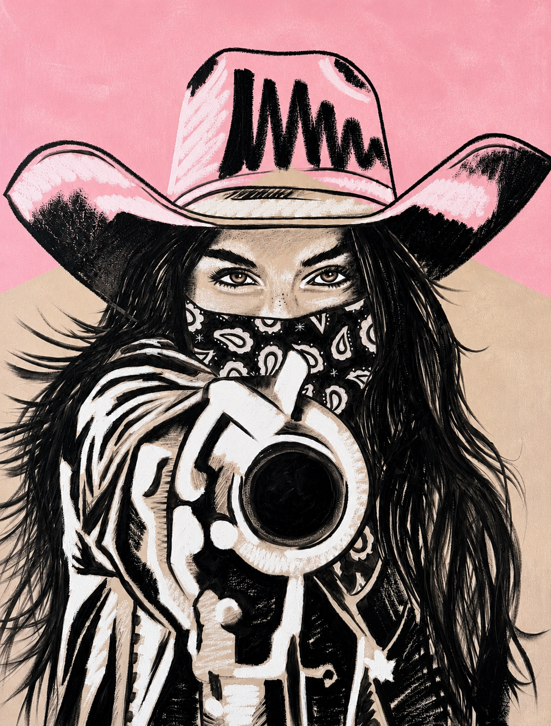 MARLBORO PINK SERIES: "SAINT OF THE SIX SHOOTER" FINE ART PRINT