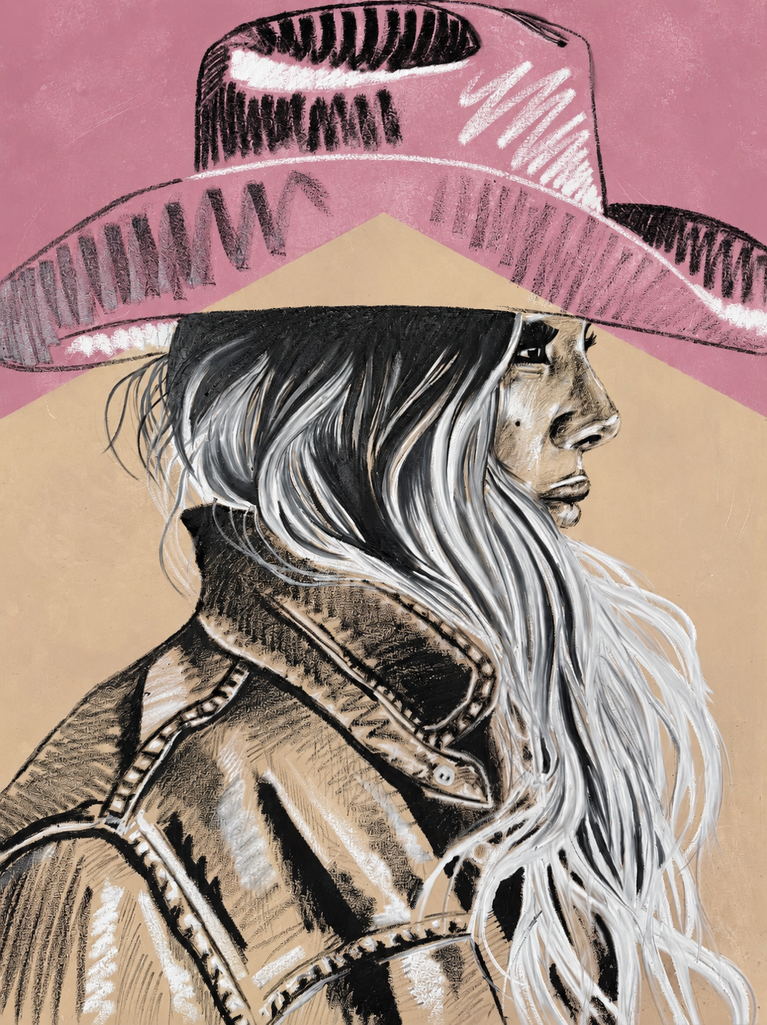 MARLBORO PINK SERIES: "LEAD & LEATHER" FINE ART PRINT