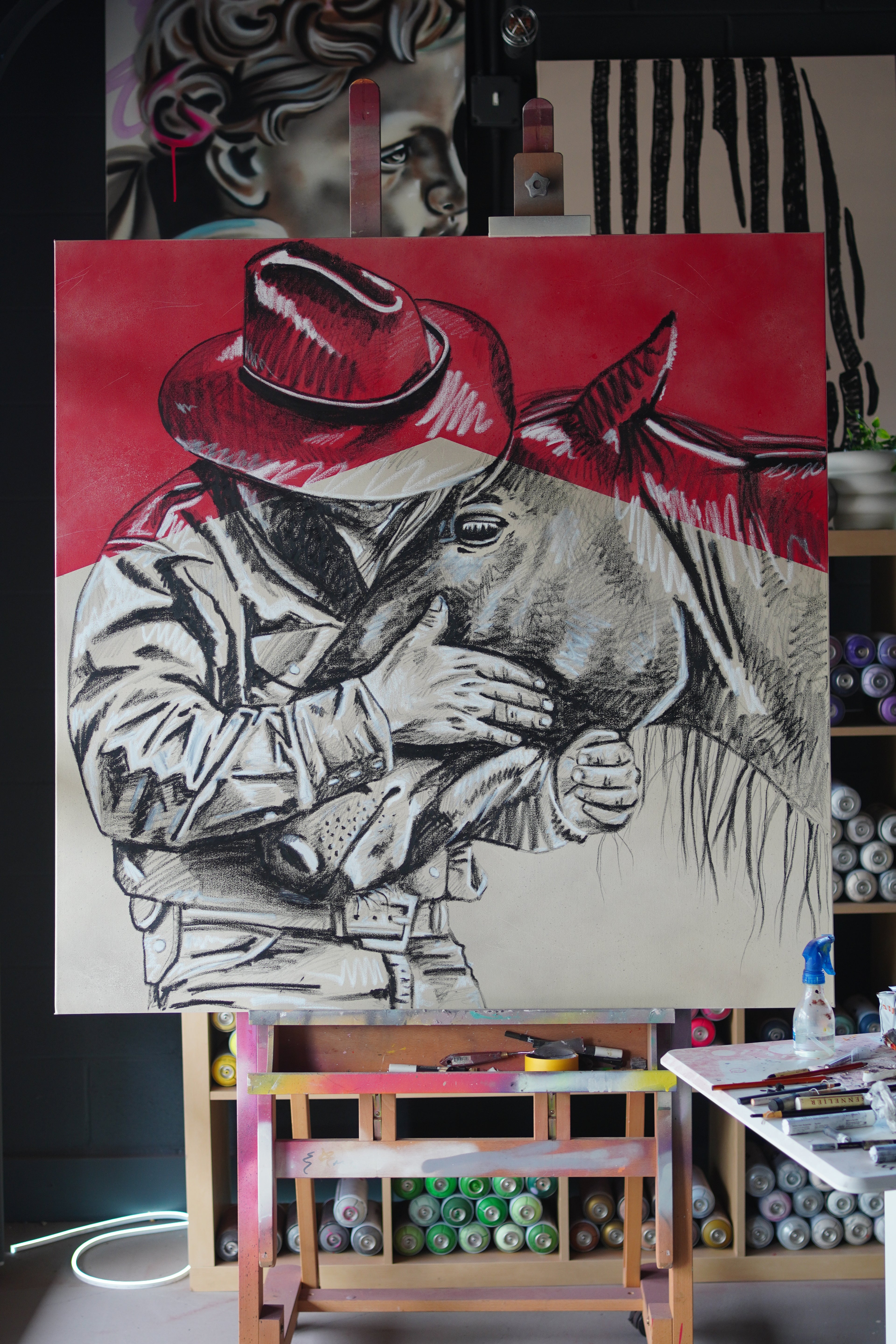 MARLBORO SERIES: "COWBOY'S BEST FRIEND" ORIGINAL PAINTING (2025)