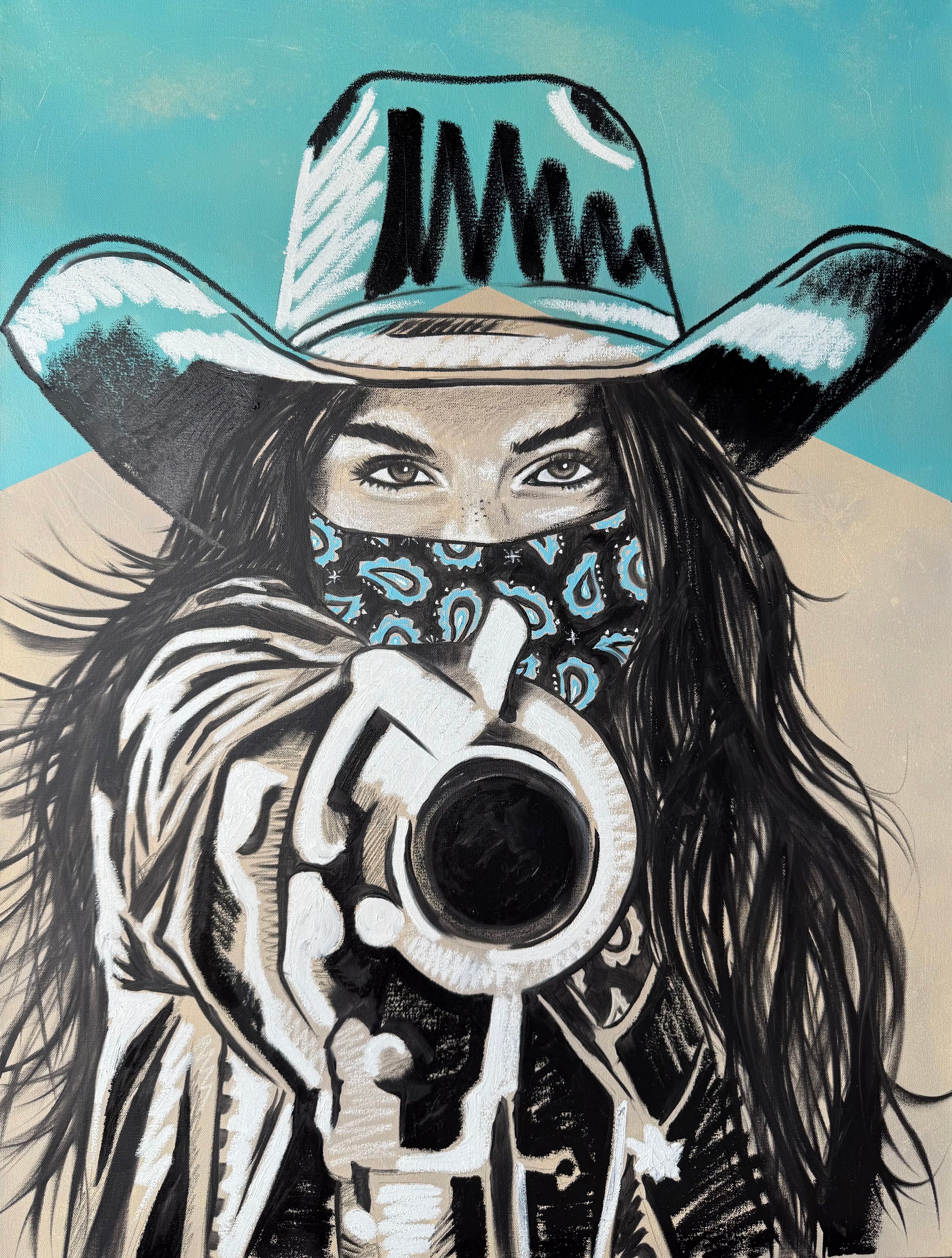 MARLBORO TURQUOISE SERIES: "SAINT OF THE SIX SHOOTER" FINE ART PRINT