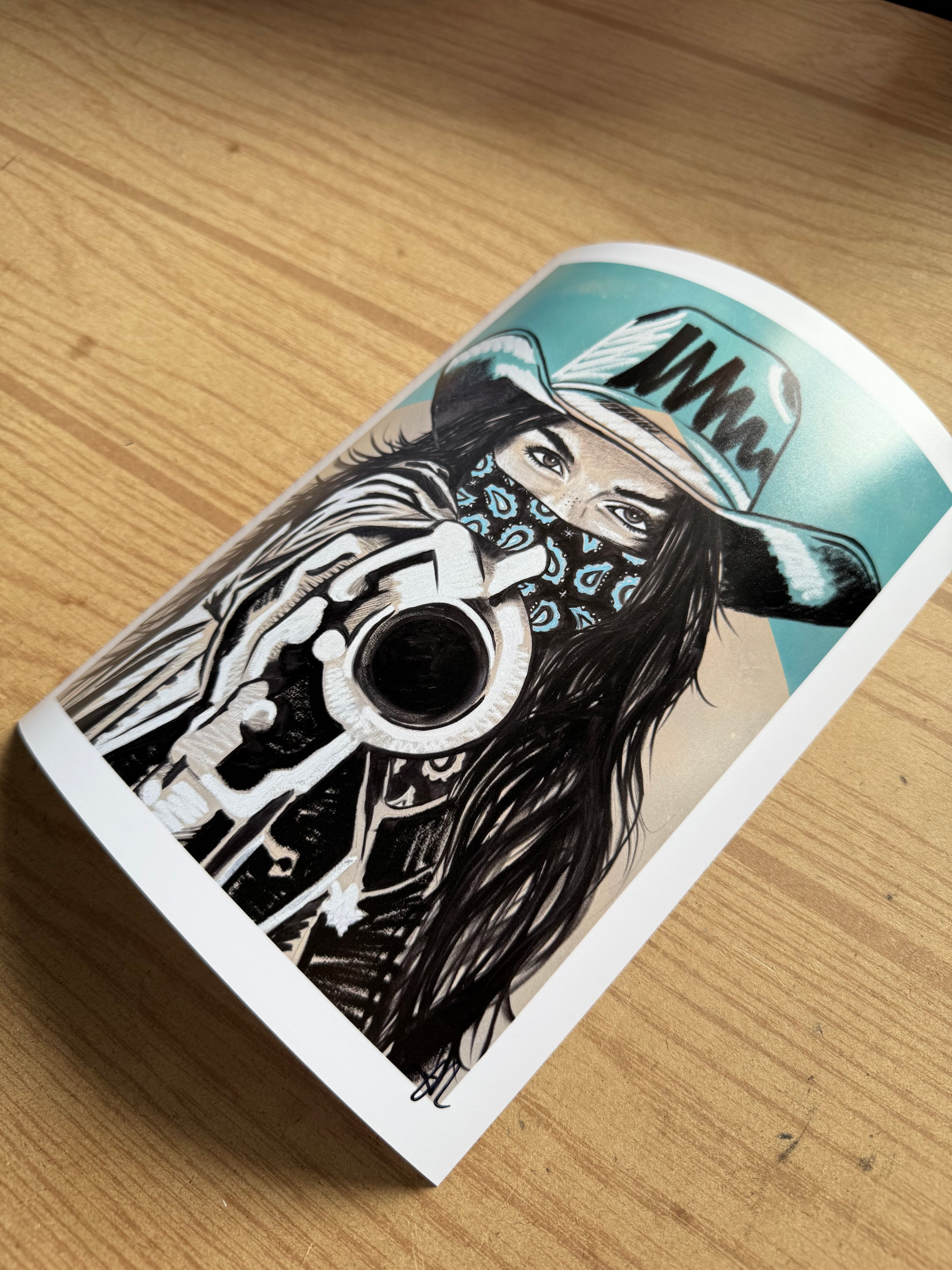MARLBORO TURQUOISE SERIES: "SAINT OF THE SIX SHOOTER" FINE ART PRINT
