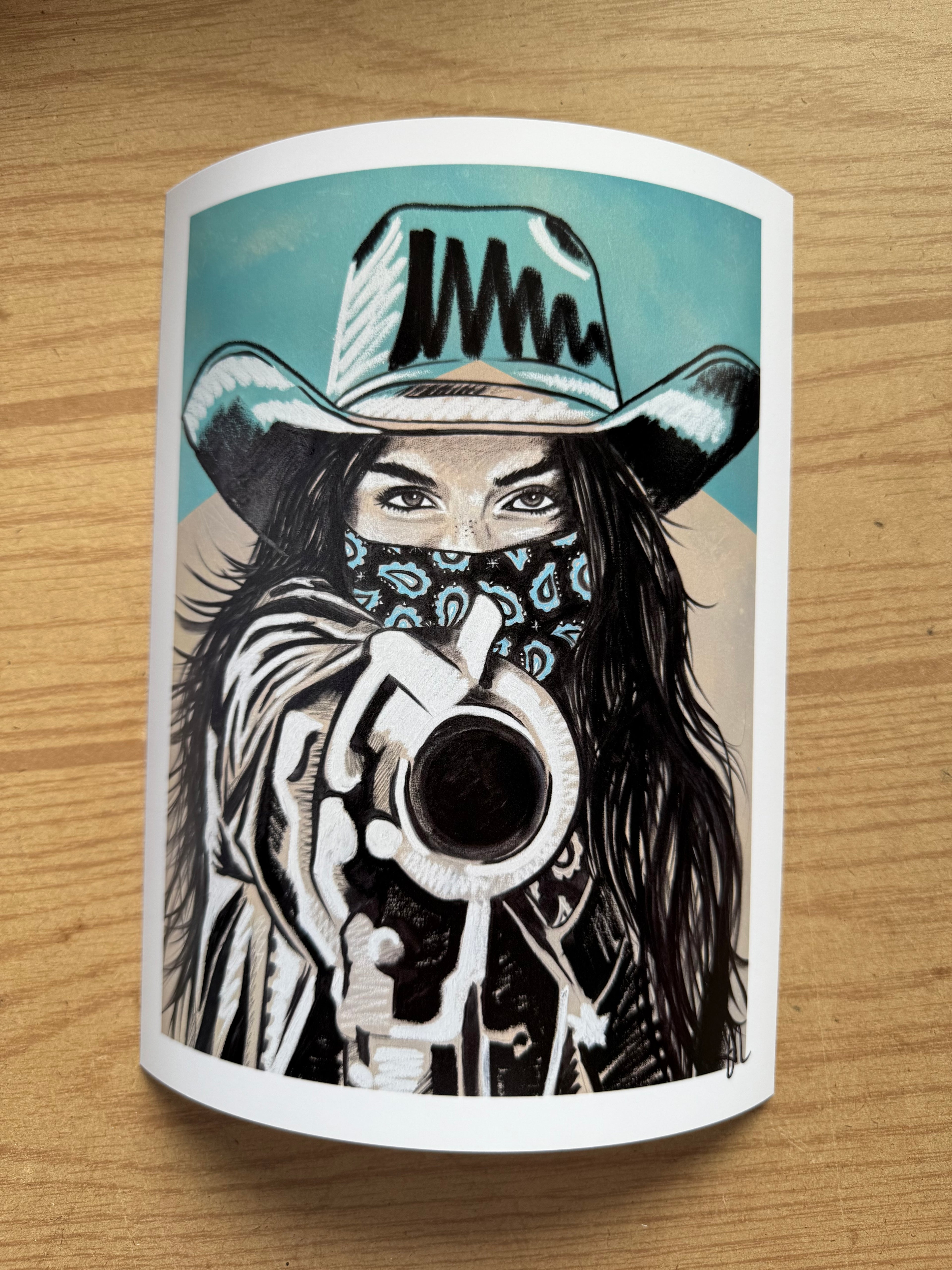 MARLBORO TURQUOISE SERIES: "SAINT OF THE SIX SHOOTER" FINE ART PRINT