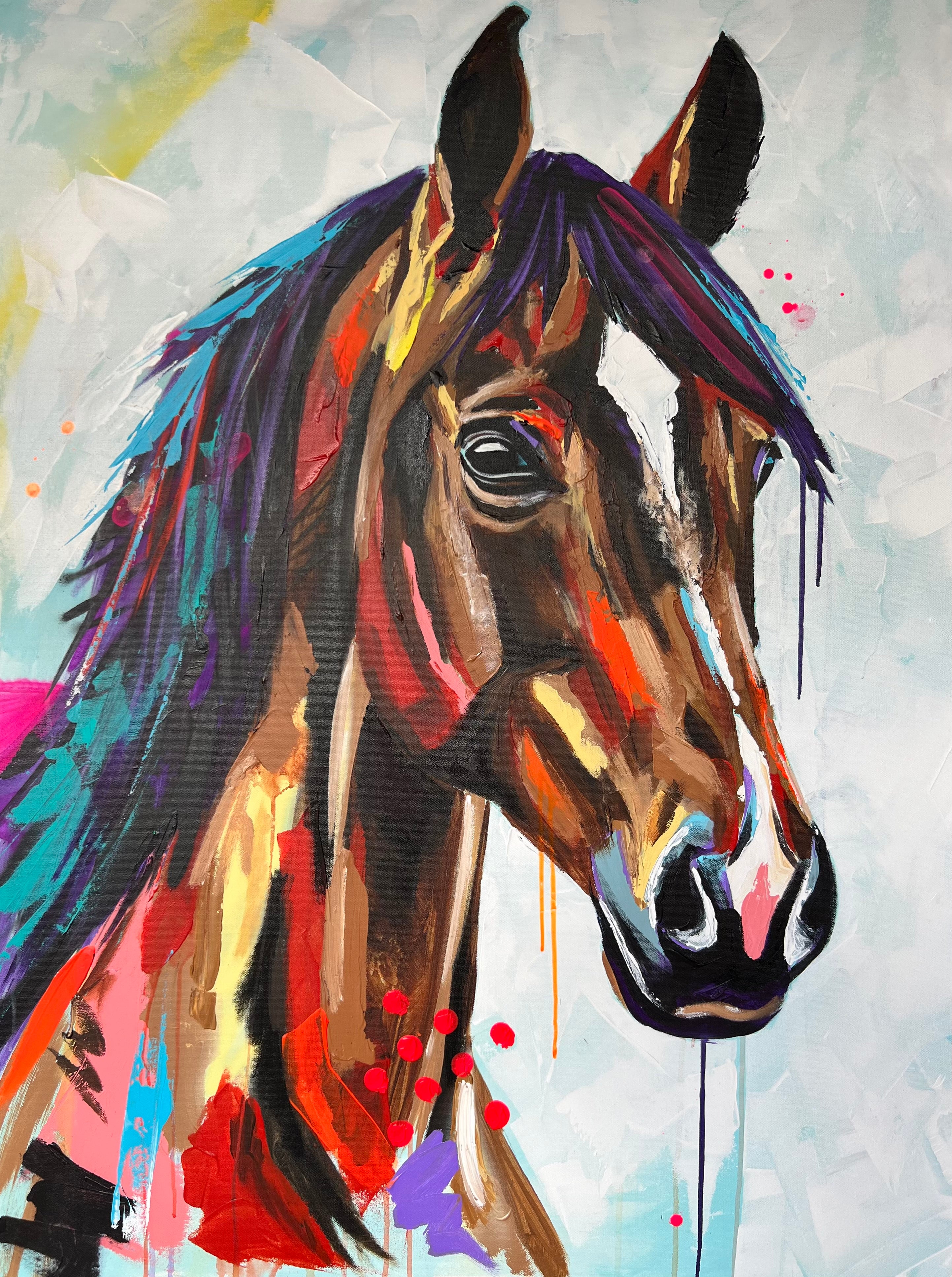 ANIMAL SERIES: "ELECTRIC HORSE" FINE ART PRINT