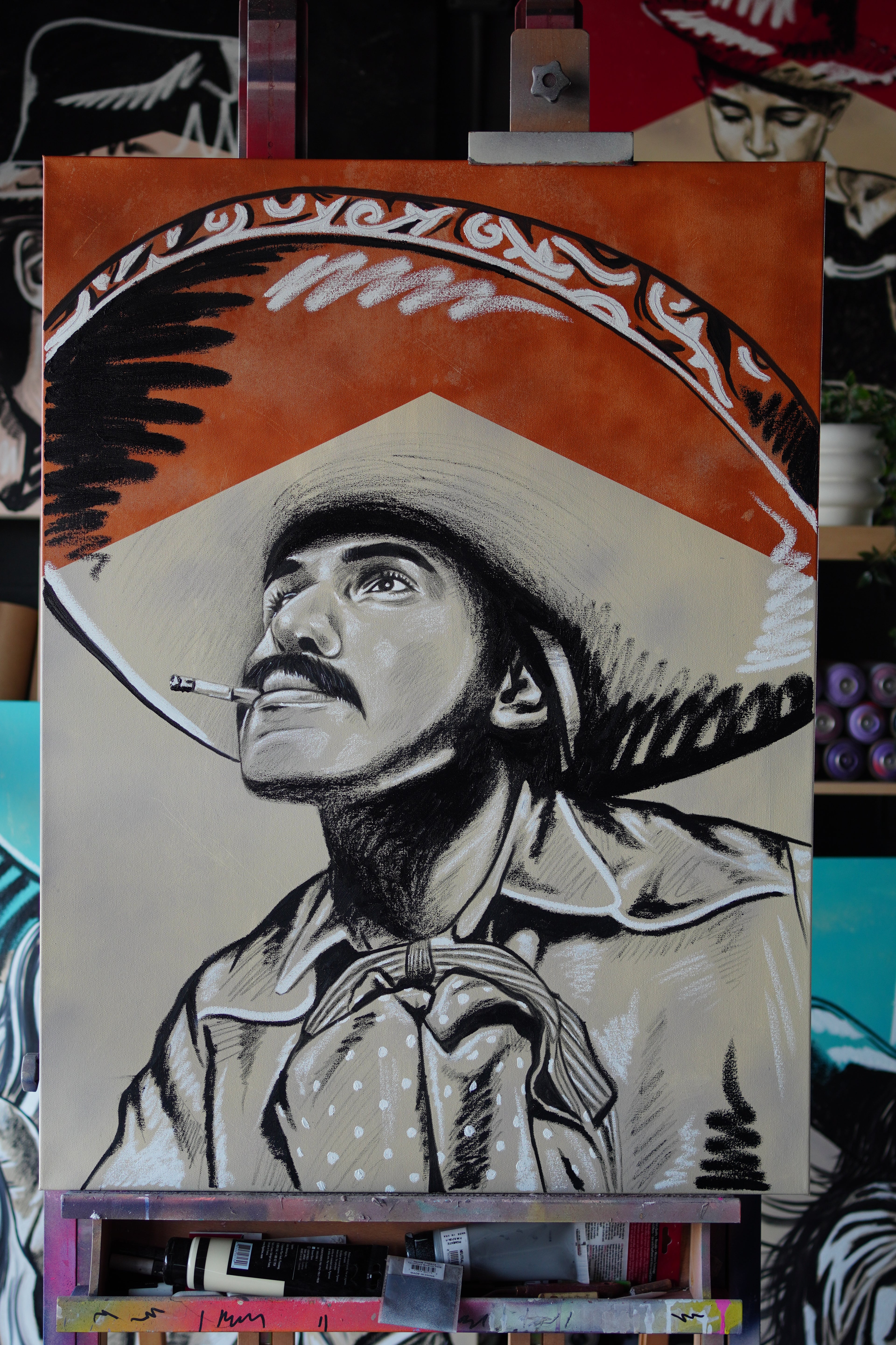 MARLBORO BURNT ORANGE SERIES: "EL VAQUERO" ORIGINAL PAINTING (2026)