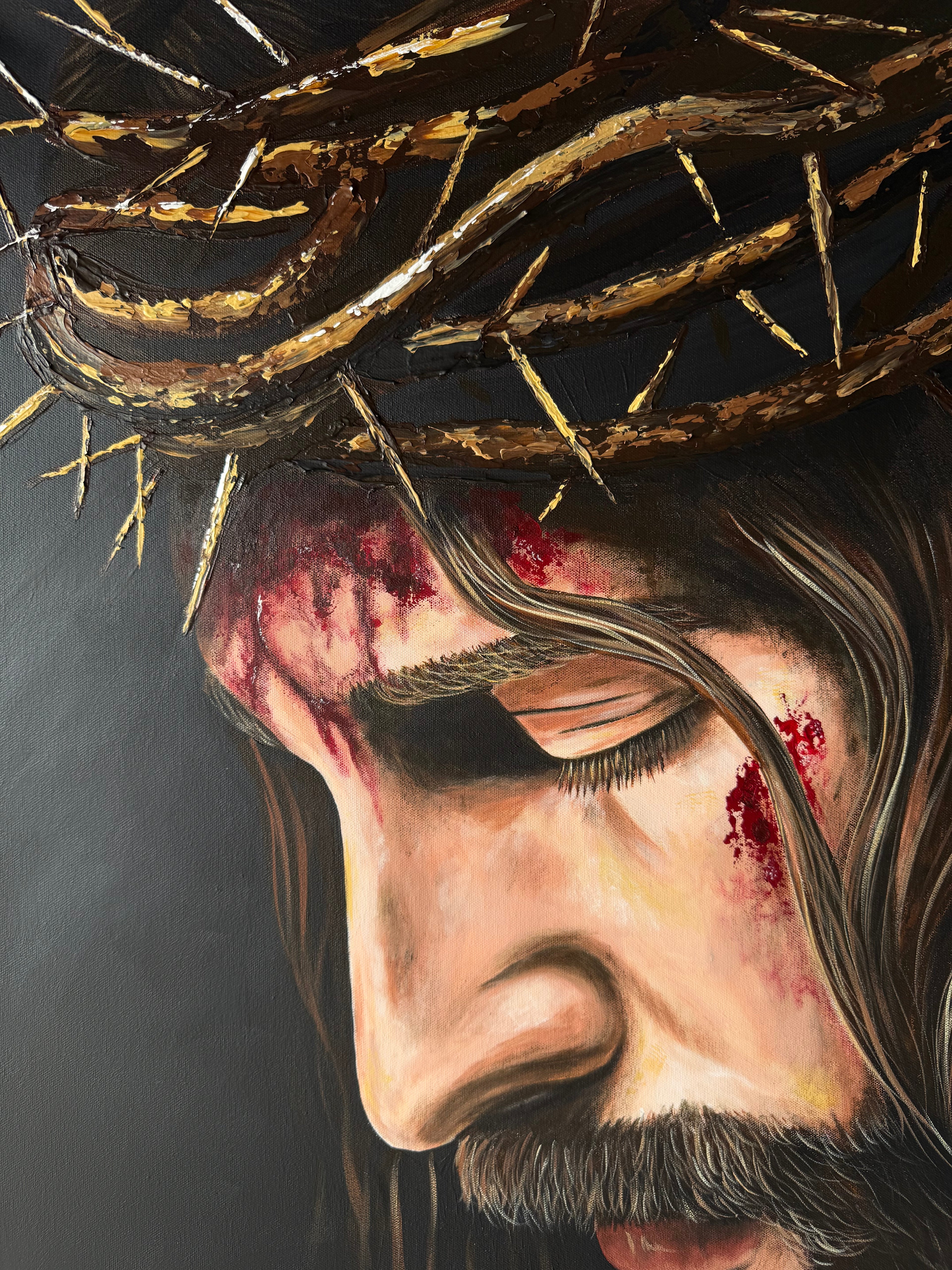 “THE WEIGHT OF GRACE" ORIGINAL PAINTING (2026)