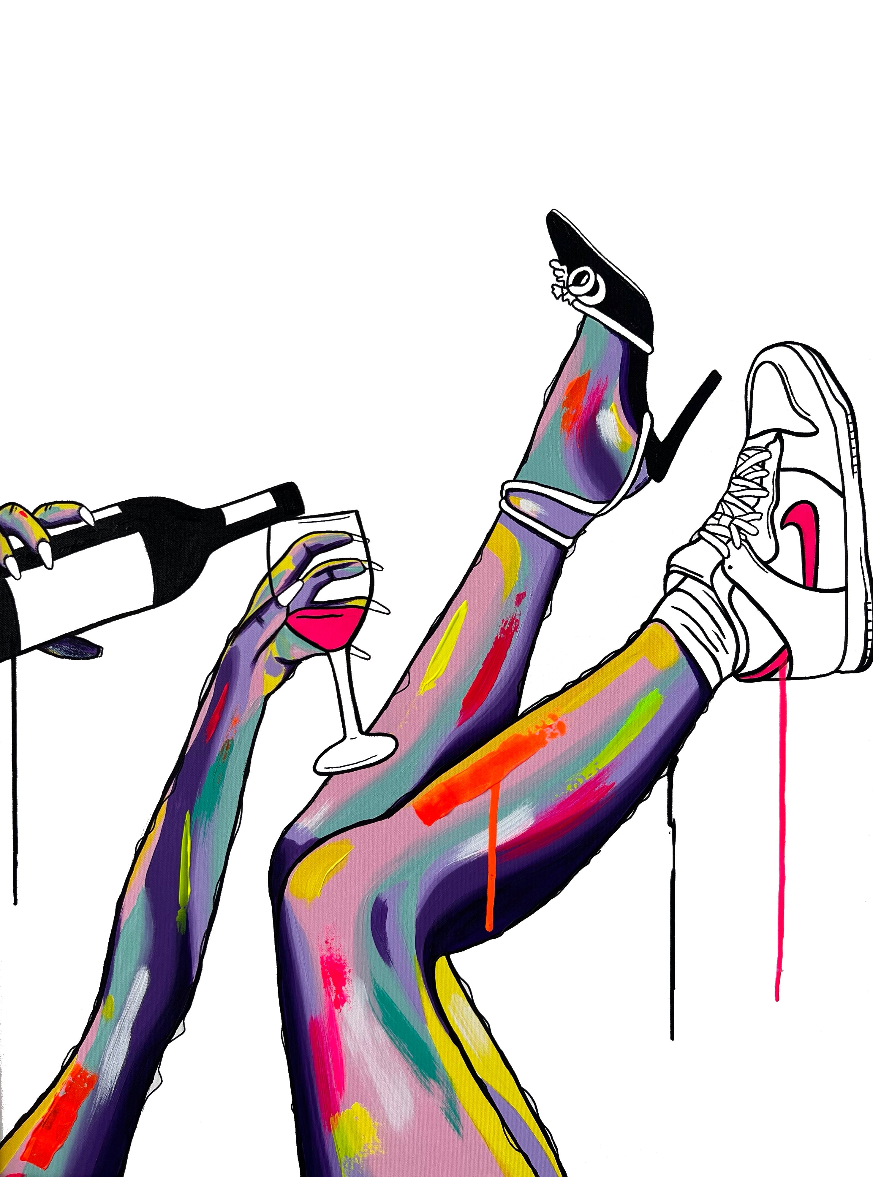 THE FEMALE FORM: "POUR DECISIONS" FINE ART PRINT