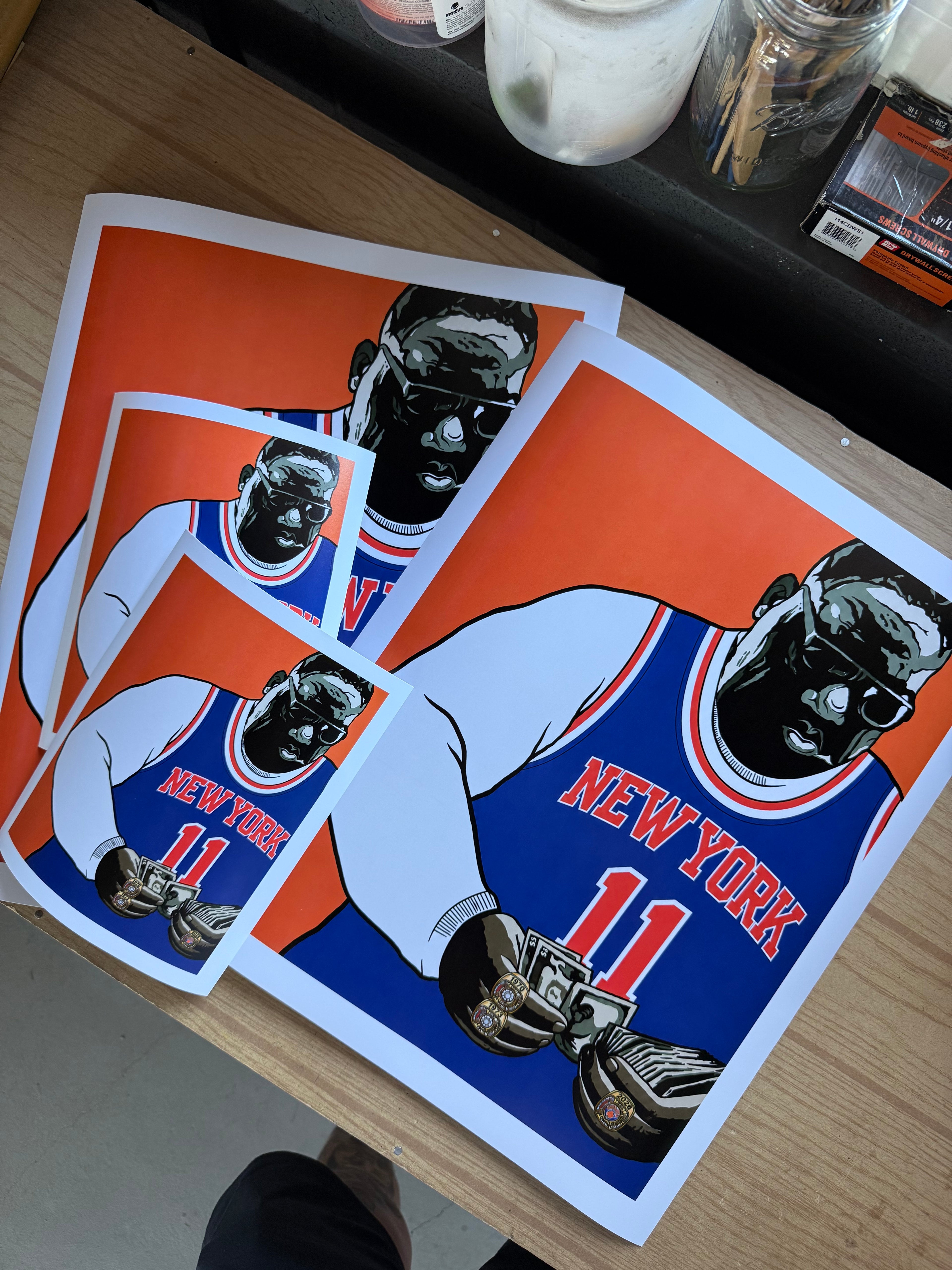 ATHLETE SERIES: "BIGGIE NY KNICKS CHAMPS 2026" FINE ART PRINT