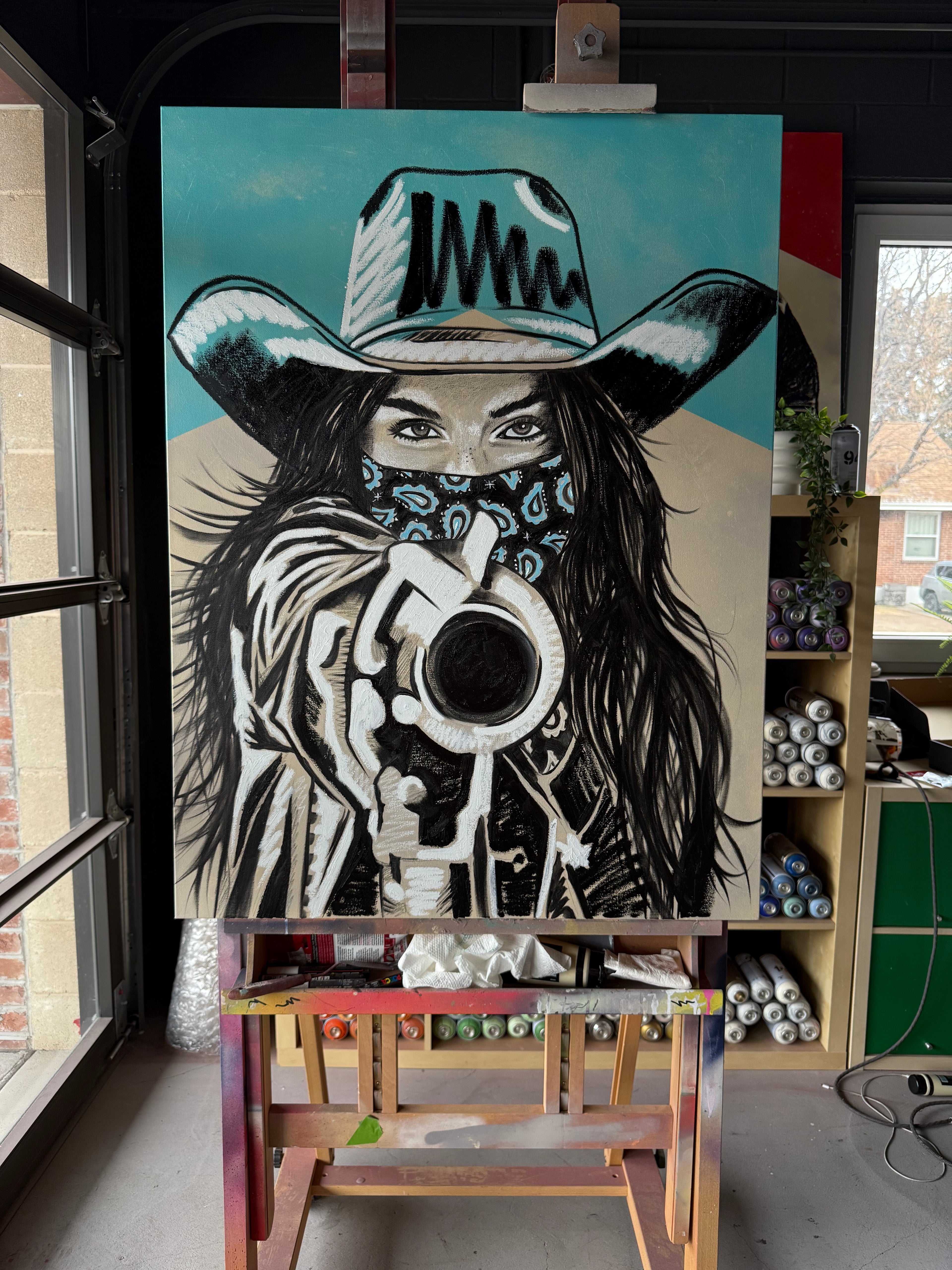 MARLBORO TURQUOISE SERIES: "SAINT OF THE SIX SHOOTER" ORIGINAL PAINTING (2026)
