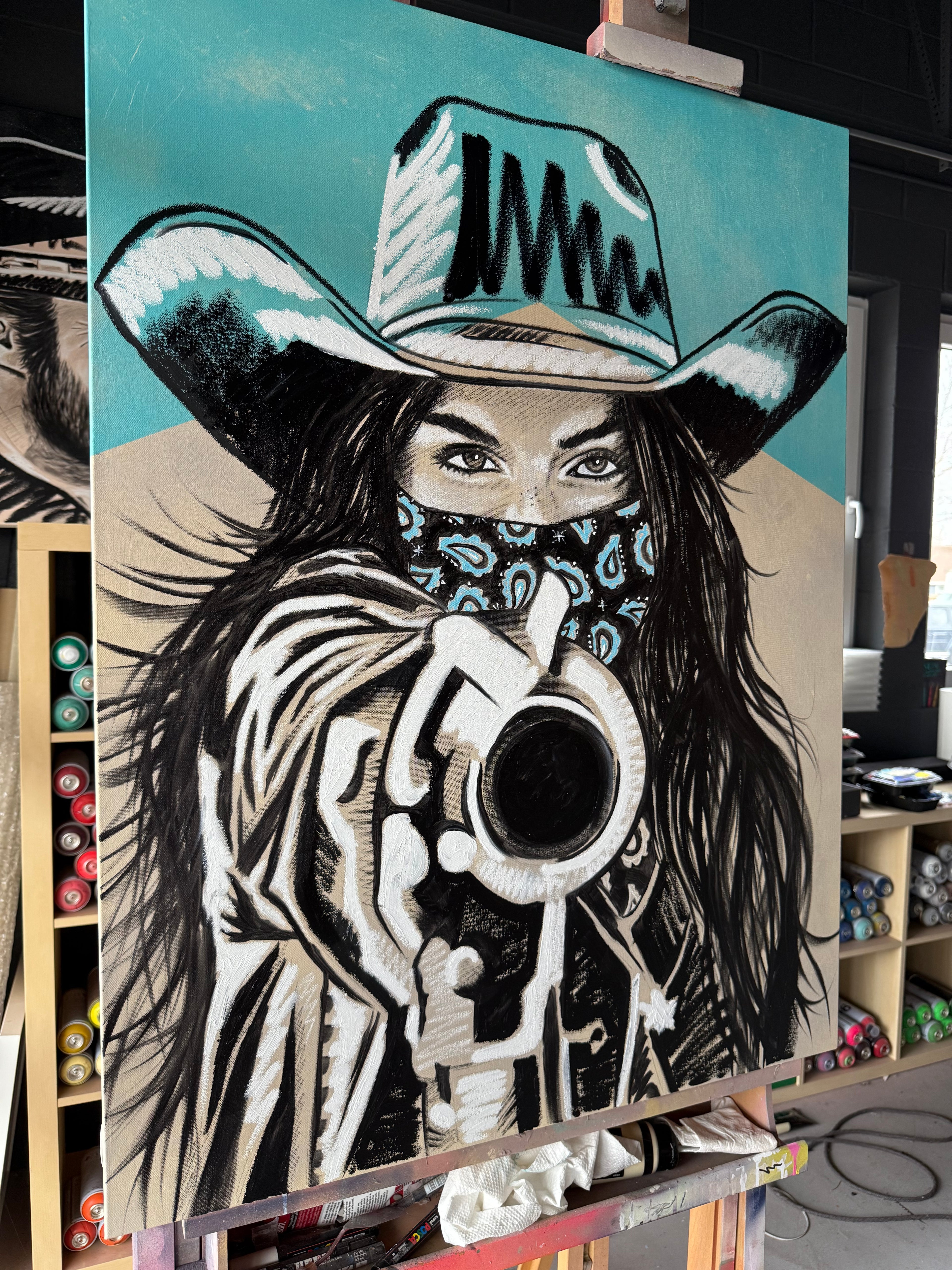 MARLBORO TURQUOISE SERIES: "SAINT OF THE SIX SHOOTER" ORIGINAL PAINTING (2026)