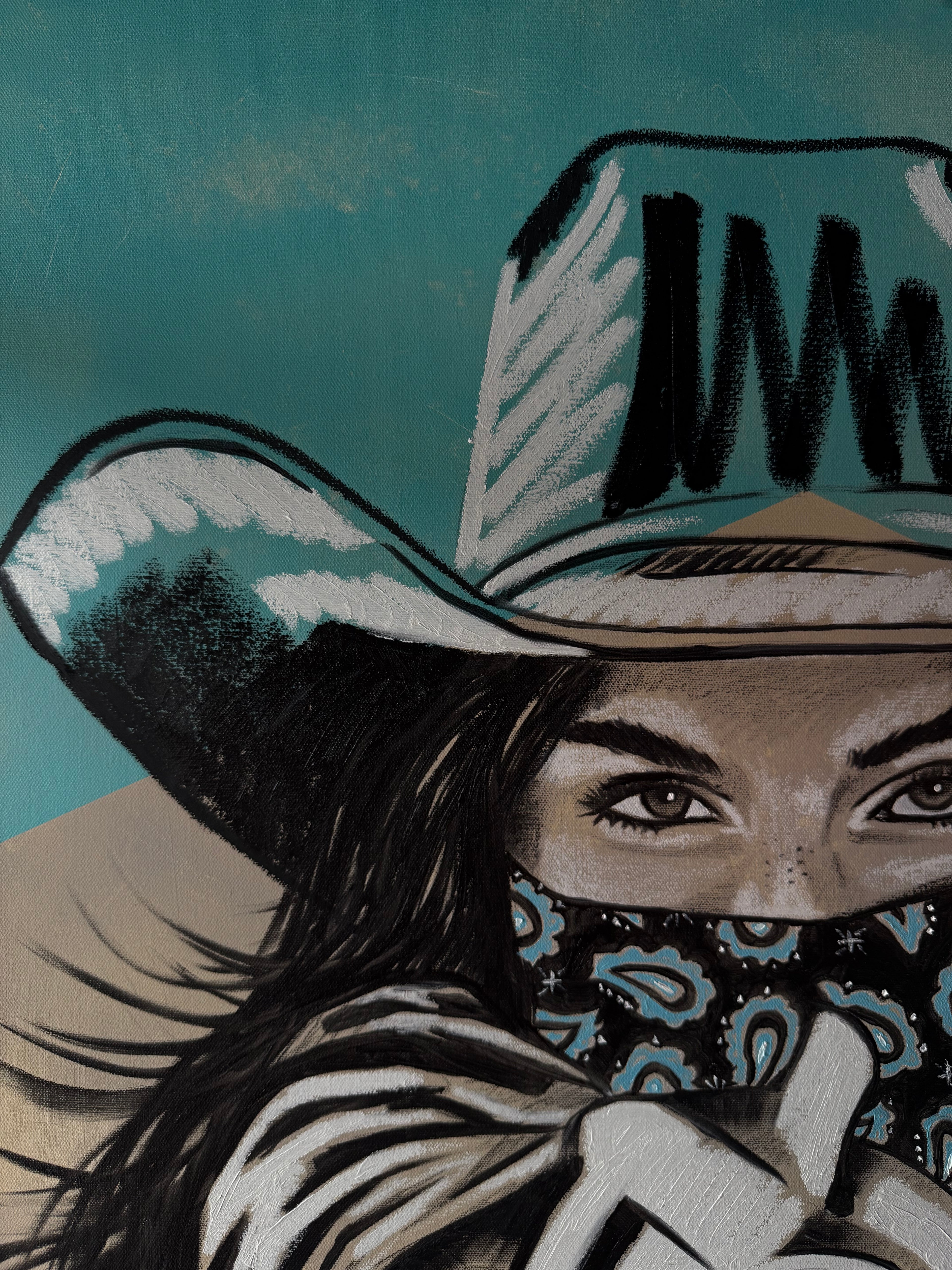 MARLBORO TURQUOISE SERIES: "SAINT OF THE SIX SHOOTER" ORIGINAL PAINTING (2026)